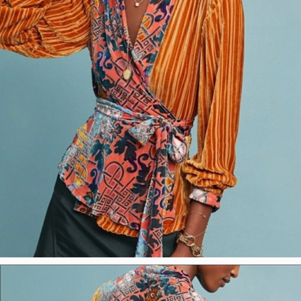 COPY - Anthro wrap top